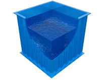 Купель прямоугольная 1,5 м x 1,2 м x 1,2 м x 5 мм